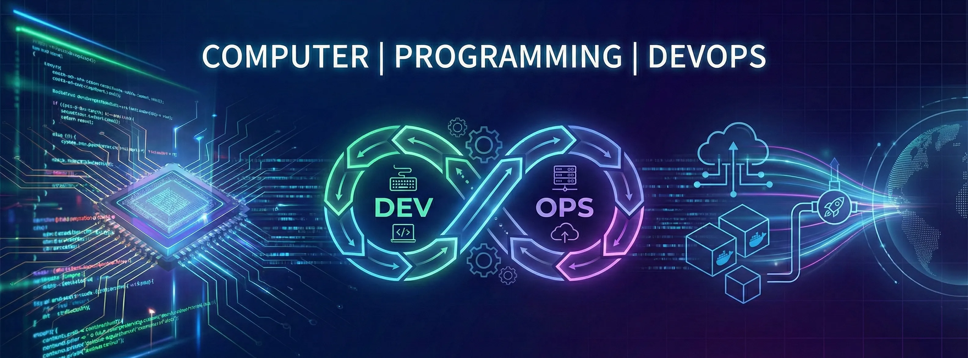 Computer Science and DevOps Illustration